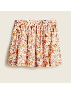 Girls' pull-on skirt in Liberty floral