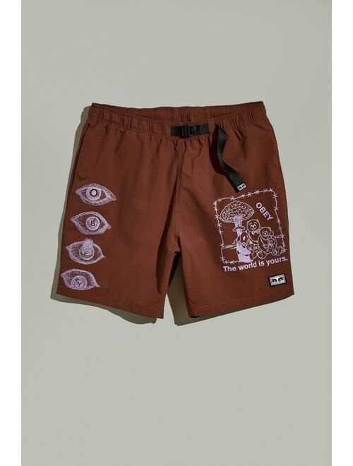 OBEY No Time Printed Nylon Short