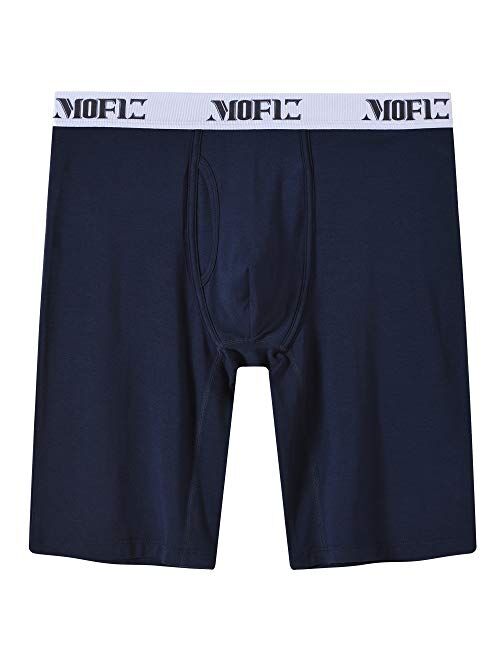 Buy JINSHI Men's Underwear Extra Long Leg Boxer Briefs Inseam 8