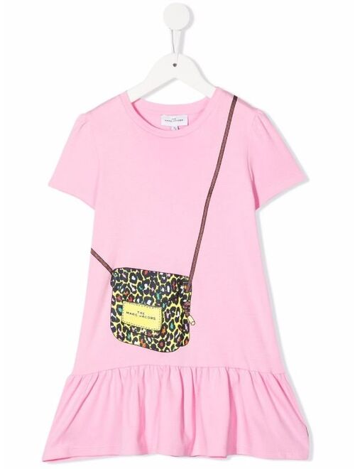 The Marc Jacobs Kids bag-print ruffle dress