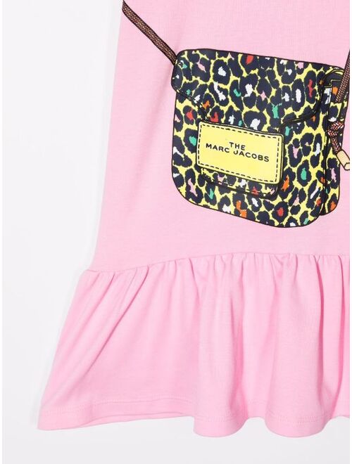 The Marc Jacobs Kids bag-print ruffle dress