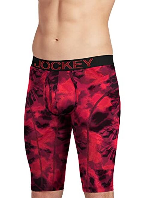 Jockey Men's Long Leg Underwear RapidCool 13" Quad Short