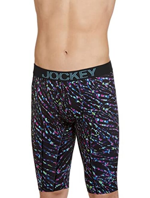 Jockey Men's Long Leg Underwear RapidCool 13" Quad Short