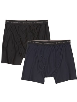 ExOfficio Men's Give-N-Go Long Leg Boxer Brief 2 Pack