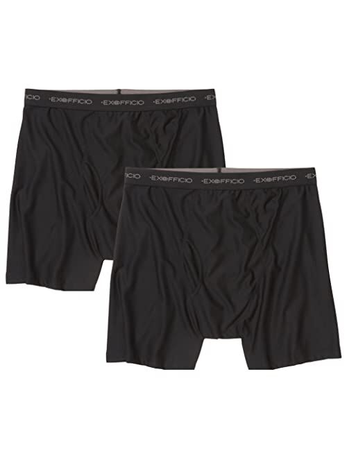 ExOfficio Men's Give-N-Go Long Leg Boxer Brief 2 Pack