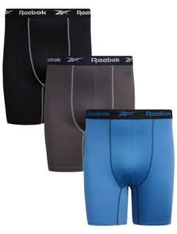 Mens Underwear Big & Tall Performance Long Leg Boxer Briefs (3 Pack)