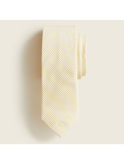 J.Crew English silk seersucker tie