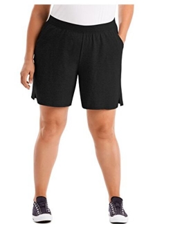 Women's Cotton Jersey Pull-On Short with Pockets