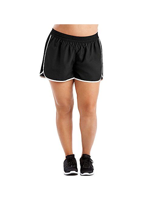 JUST MY SIZE Women's Plus Size Active Woven Run Athletic Short