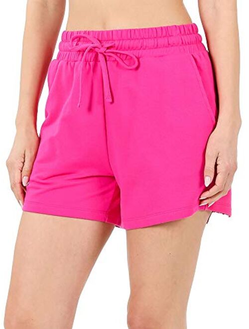 KOGMO Womens Casual Comfy French Terry Cotton Shorts (S-3X)