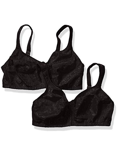 Just My Size Women's Easy On Front Close Wirefree Bra MJ1107