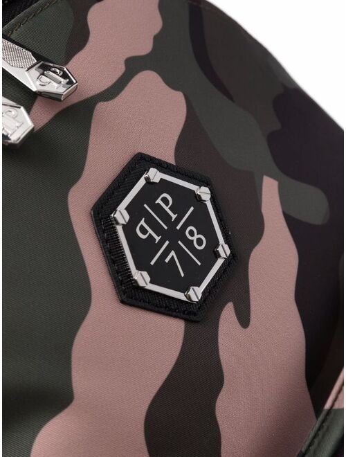 Philipp Plein camouflage-print backpack