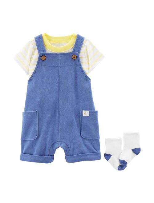 Baby Boy Carter's 3-Piece Short-Sleeve Tee & Shortalls Set