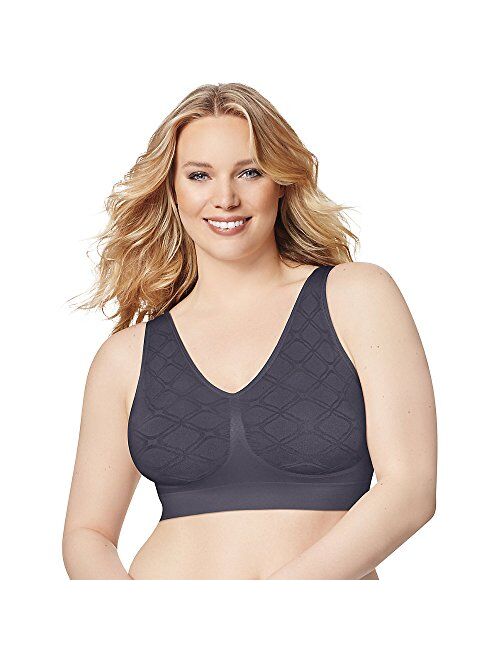 JUST MY SIZE Pure Comfort Seamless Wirefree Gentle Bra with Moisture Control (1263)