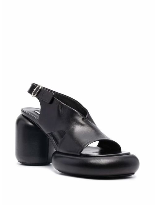 Jil Sander chunky-heel leather sandals