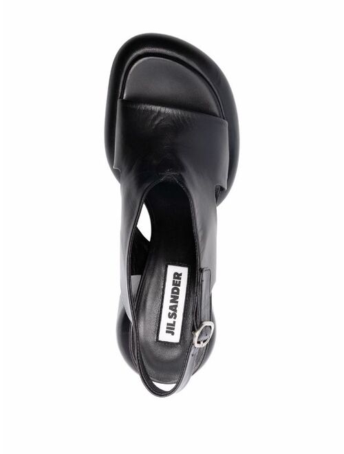 Jil Sander chunky-heel leather sandals