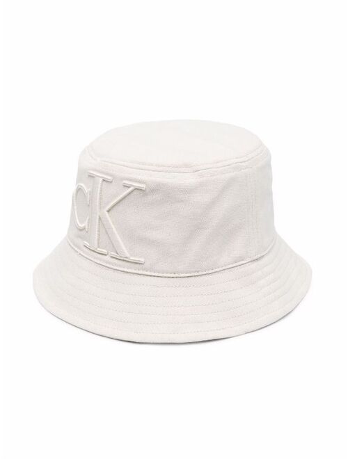 Calvin Klein Kids embroidered-logo bucket hat