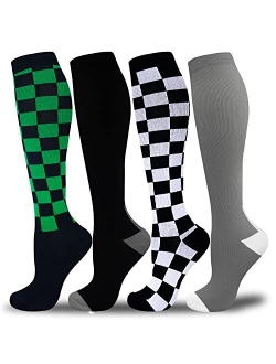 Aoliks Women & Men Compression Socks for Running, Nurse,Travel, Cycling, Athletics 7 pairs Circulation 20-30 mmHg-Best