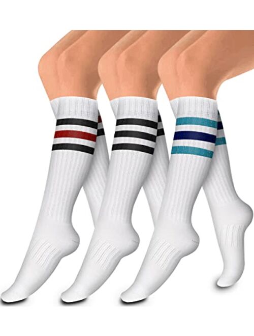 Laite Hebe Medical Compression Sock Best for Nursing, Running, Athletic Sports -Women and Men Circulation (3 Pairs)