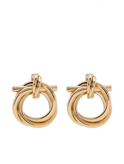 Salvatore Ferragamo Gancini stud earrings