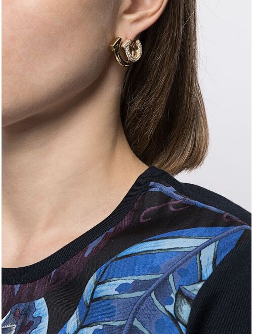 Salvatore Ferragamo mismatched hoop earrings