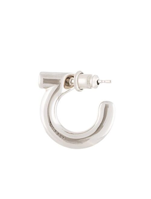 Salvatore Ferragamo mismatched hoop earrings