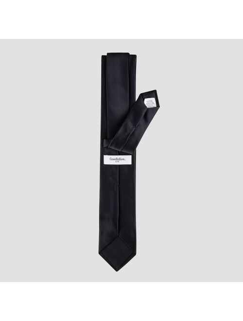 Men's Satin Solid Skinny Tie - Goodfellow & Co™ Black One Size