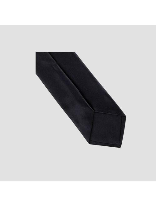 Men's Satin Solid Skinny Tie - Goodfellow & Co™ Black One Size