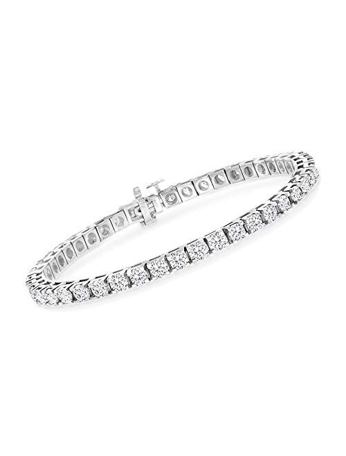 Ross-Simons 10.00 ct. t.w. Diamond Tennis Bracelet in 14kt White Gold