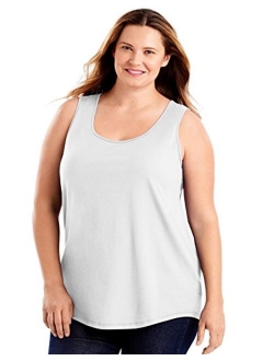 Womens Cotton Jersey Shirttail Tank Top