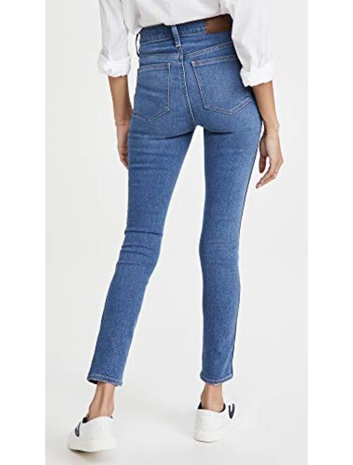 Madewell Women's 10'' High Rise Skinny Button Front Jeans