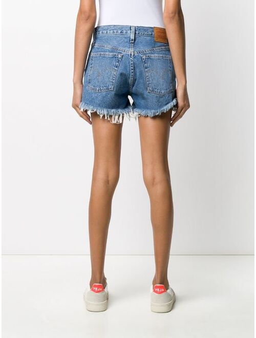 Levi's distressed jean shorts