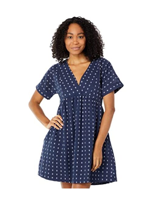 Madewell womens Short Sleeve V-neck Mini Dress