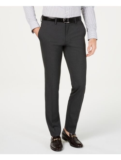 Men's Gabardine Skinny/Extra-Slim Fit Performance Stretch Flat-Front Dress Pants