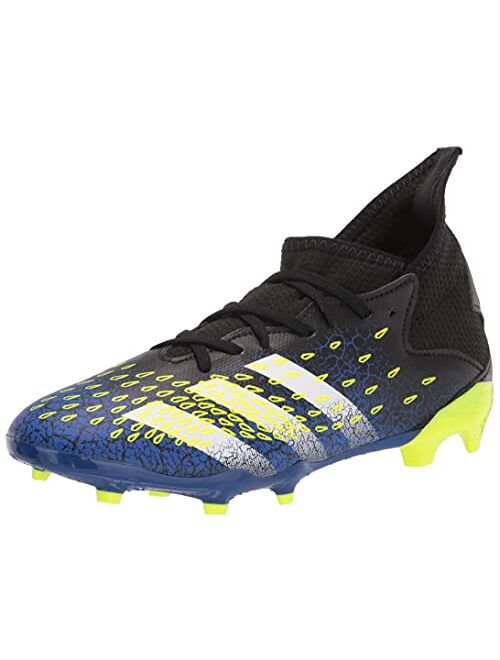 adidas Unisex-Child Firm Ground Predator Freak .3 FG Black/White