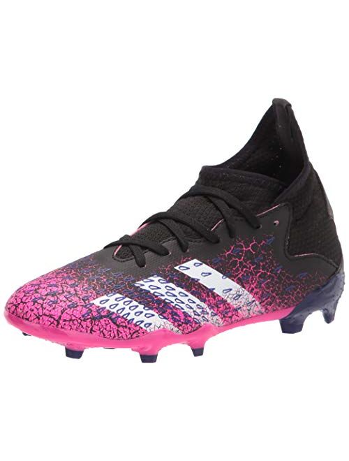 adidas Unisex-Child Firm Ground Predator Freak .3 FG Black/White