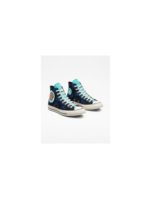 Converse Chuck 70 Hi 'Much Love' canvas sneakers in black