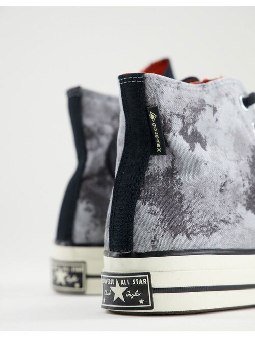 Converse Chuck 70 Hi GORE-TEX graphic print sneakers in ash stone