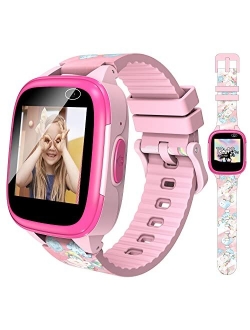 Cosjoype Kids Smart Watch for Girls Boys Toys for 3-10 Year Old, Touch Screen Smartwatch with Dual Camera Educational Games Music Player 12/24 hr Pedometer Stopwatch Birt