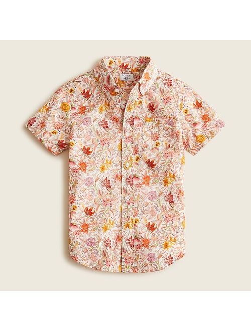 J.Crew Boys' short-sleeve button-up shirt in Liberty® print