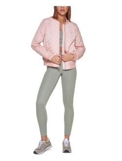 Women's Diamond Quilted Bomber Jacket