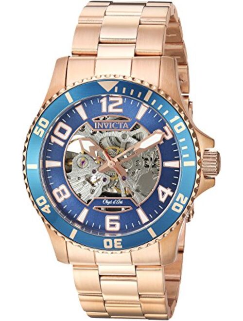 Invicta Men's Objet D Art Automatic-self-Wind 42mm Watch with Stainless-Steel Strap, 22 (Model: 22606, 22605, 22604, 22603)