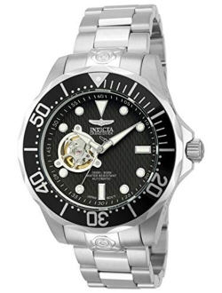 Men's Grand Diver Automatic Textured Dial 18k Stainless Steel Watch