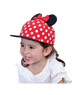 Julerwoo Kids Girls Unicorn Baseball Cap Pink Cotton Sun Hat for 3-12Y