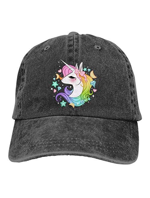 Waldeal Girls' Adjustable Cute Unicorn Hats, Baseball Cap for 3-12 Years