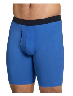 Men's Long Leg Stretch Boxer Briefs - 4-Pack