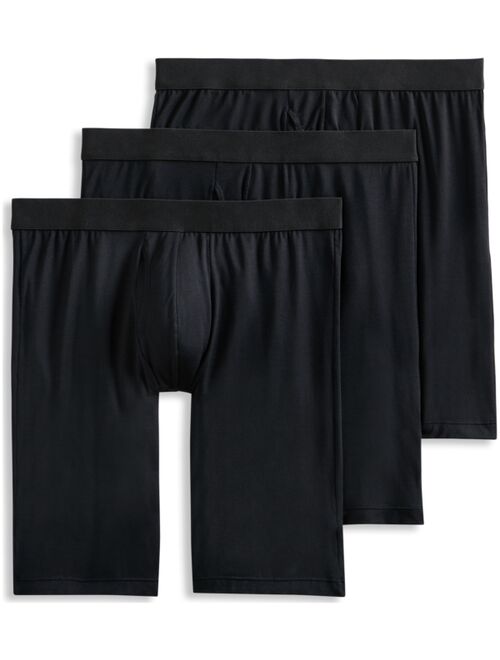 Jockey Men's Flex 365 Long Leg Boxer Brief, 3 Pack