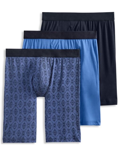 Jockey Men's Flex 365 Long Leg Boxer Brief, 3 Pack