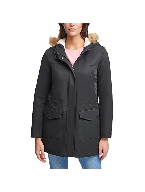 Levi's Women's Sherpa Lined Mid-Length Performance Parka Jacket (Standard and Plus)