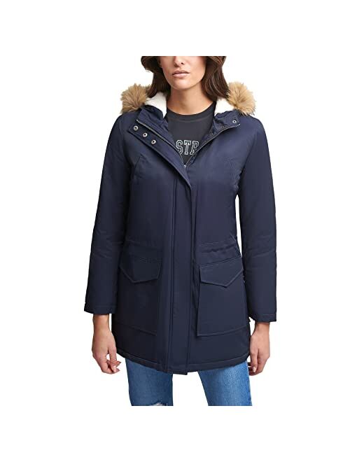 Levi's Women's Sherpa Lined Mid-Length Performance Parka Jacket (Standard and Plus)